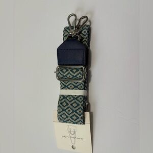 Stylish Blue Patterned Shoulder Strap